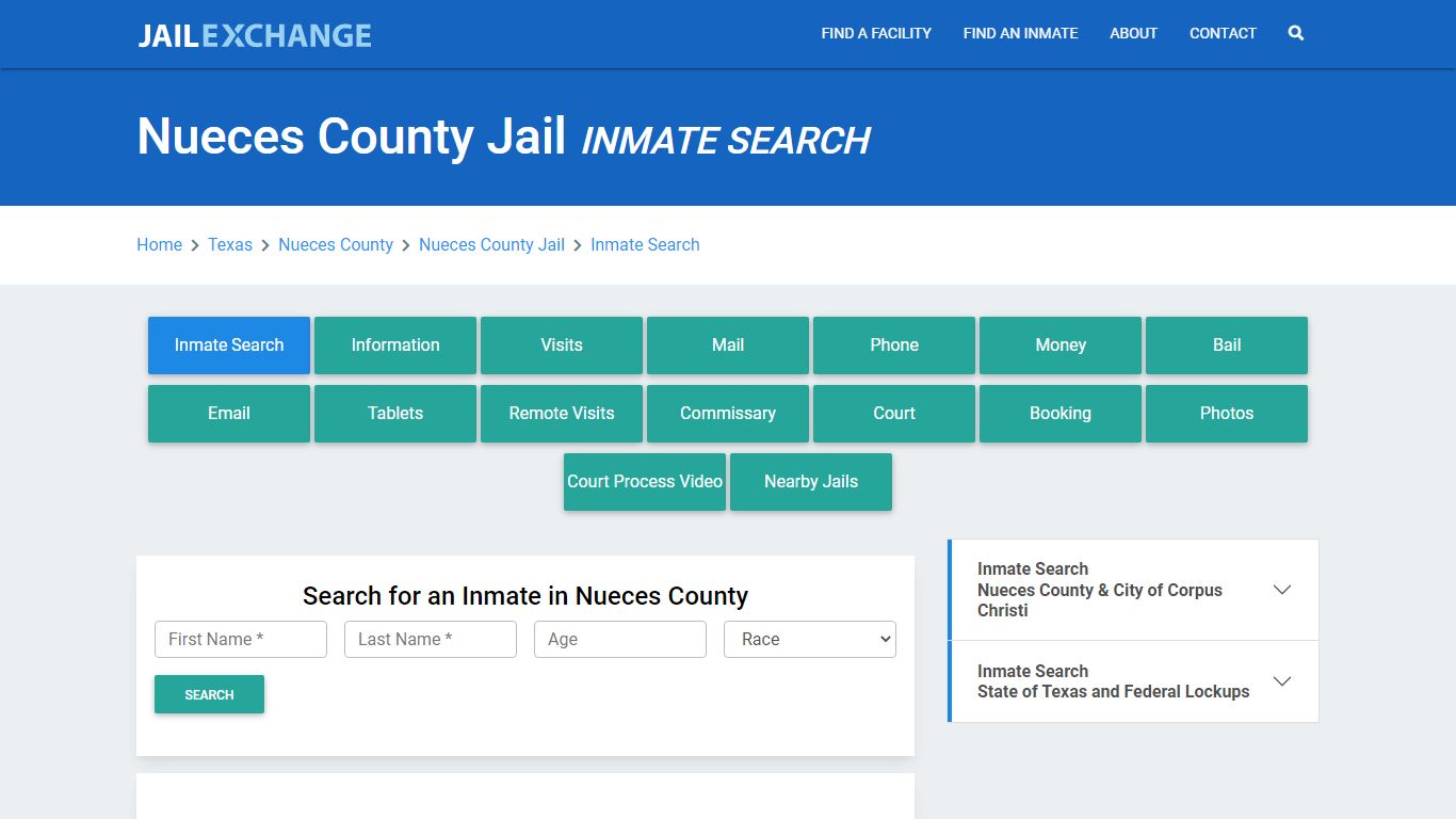 Nueces County Jail, TX Inmate Search: Roster & Mugshots